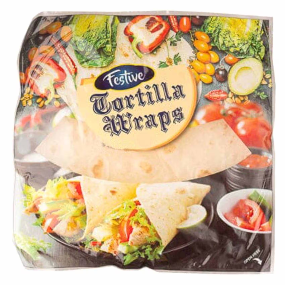FESTIVE TORTILLA WARAP 10'' 8PCS